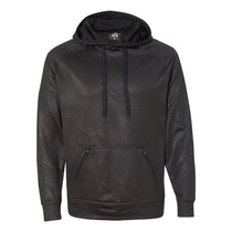 J. America Men's Black Volt Polyester Hooded Pullover Sweatshirt
