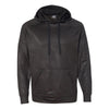 J. America Men's Black Volt Polyester Hooded Pullover Sweatshirt