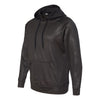J. America Men's Black Volt Polyester Hooded Pullover Sweatshirt