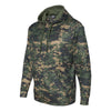 J. America Men's Digital Green Volt Polyester Hooded Pullover Sweatshirt