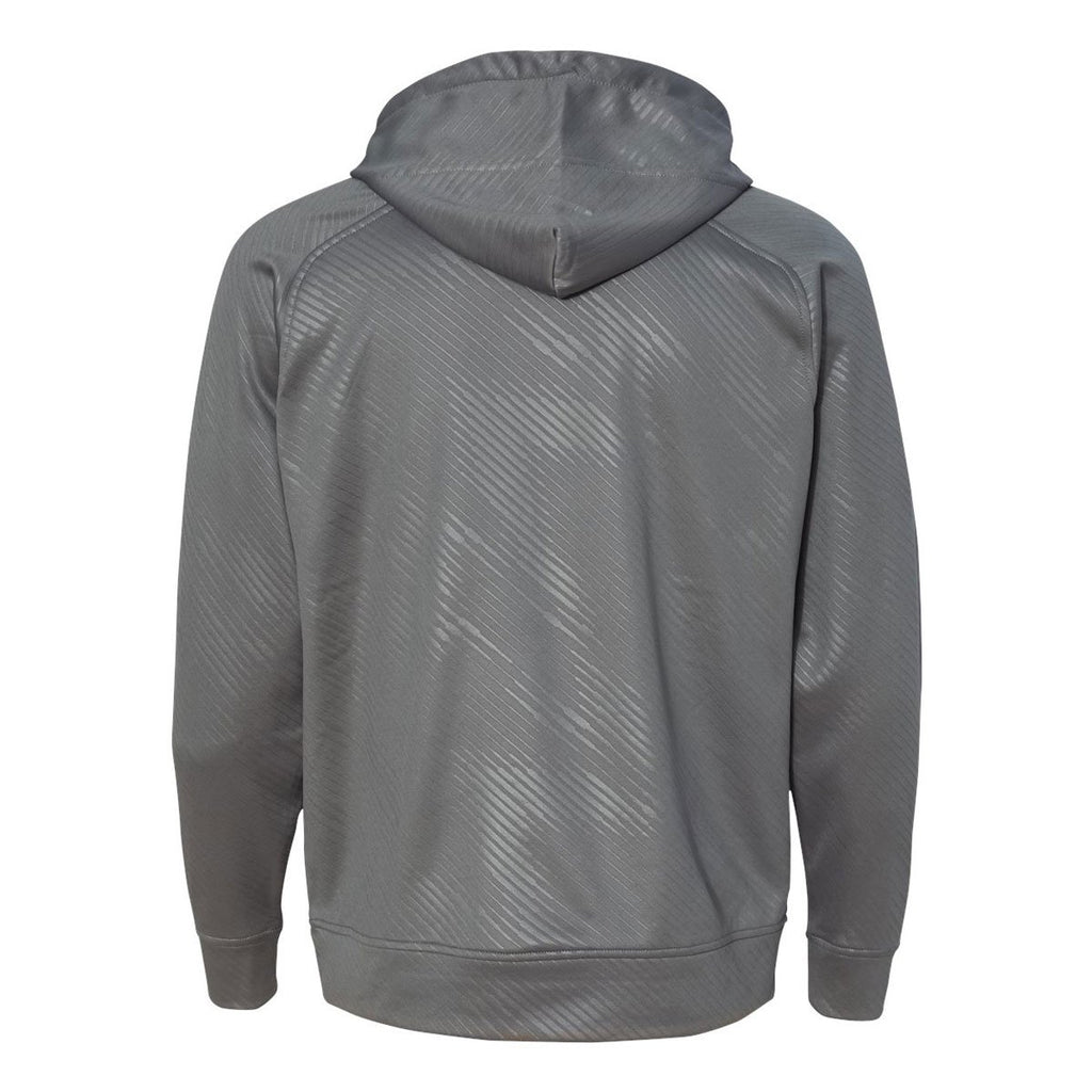 J. America Men's Graphite Volt Polyester Hooded Pullover Sweatshirt