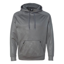 J. America Men's Graphite Volt Polyester Hooded Pullover Sweatshirt