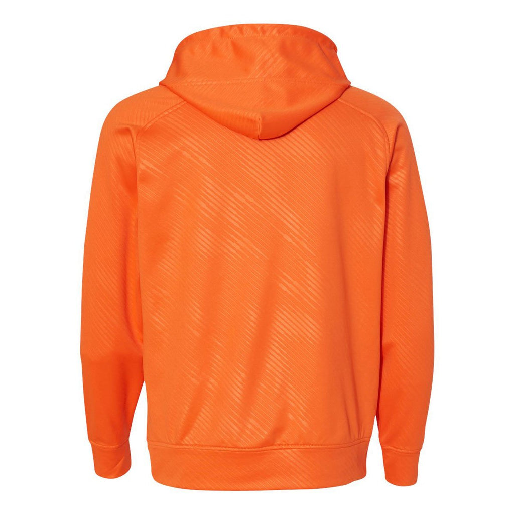 J. America Men's Orange Volt Polyester Hooded Pullover Sweatshirt