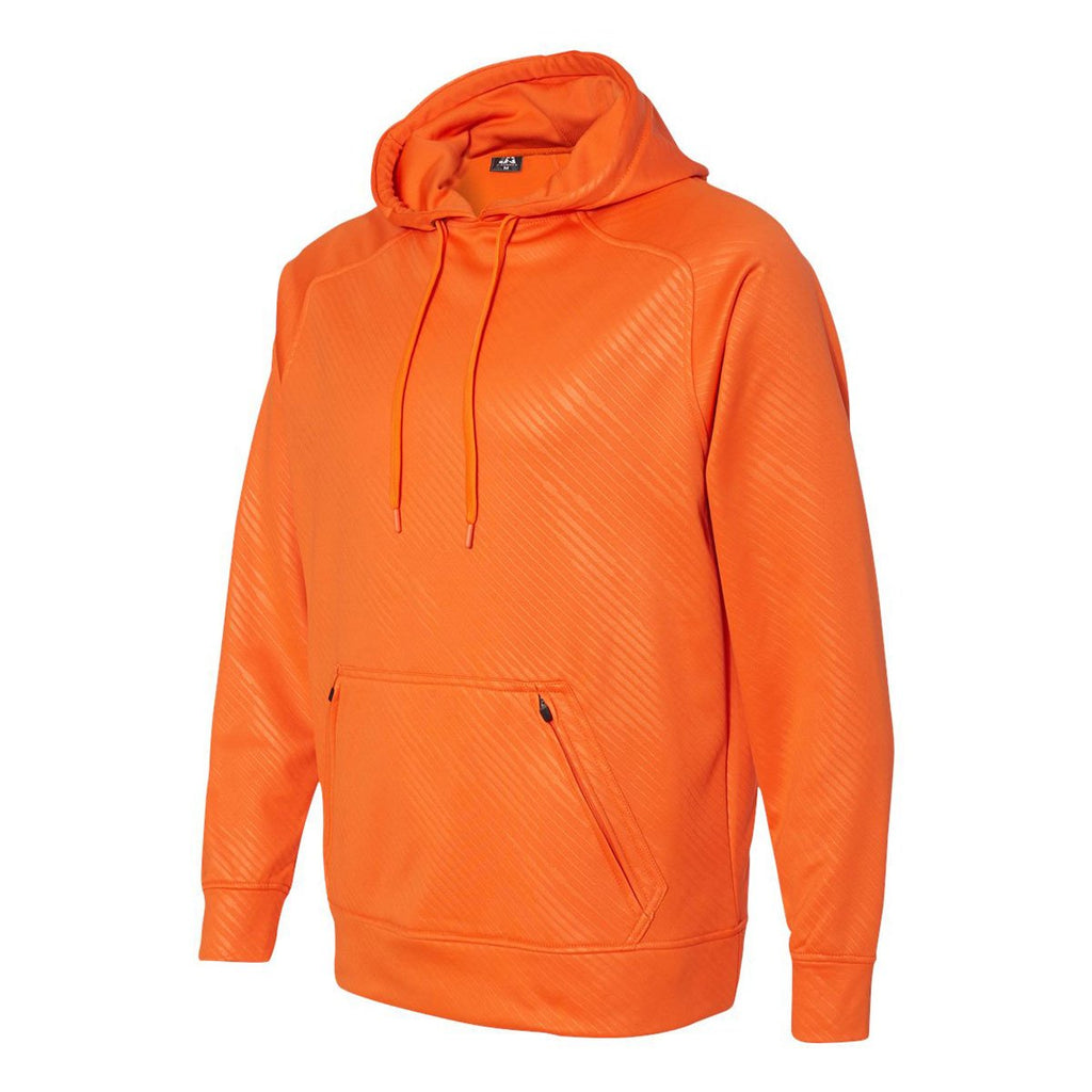 J. America Men's Orange Volt Polyester Hooded Pullover Sweatshirt