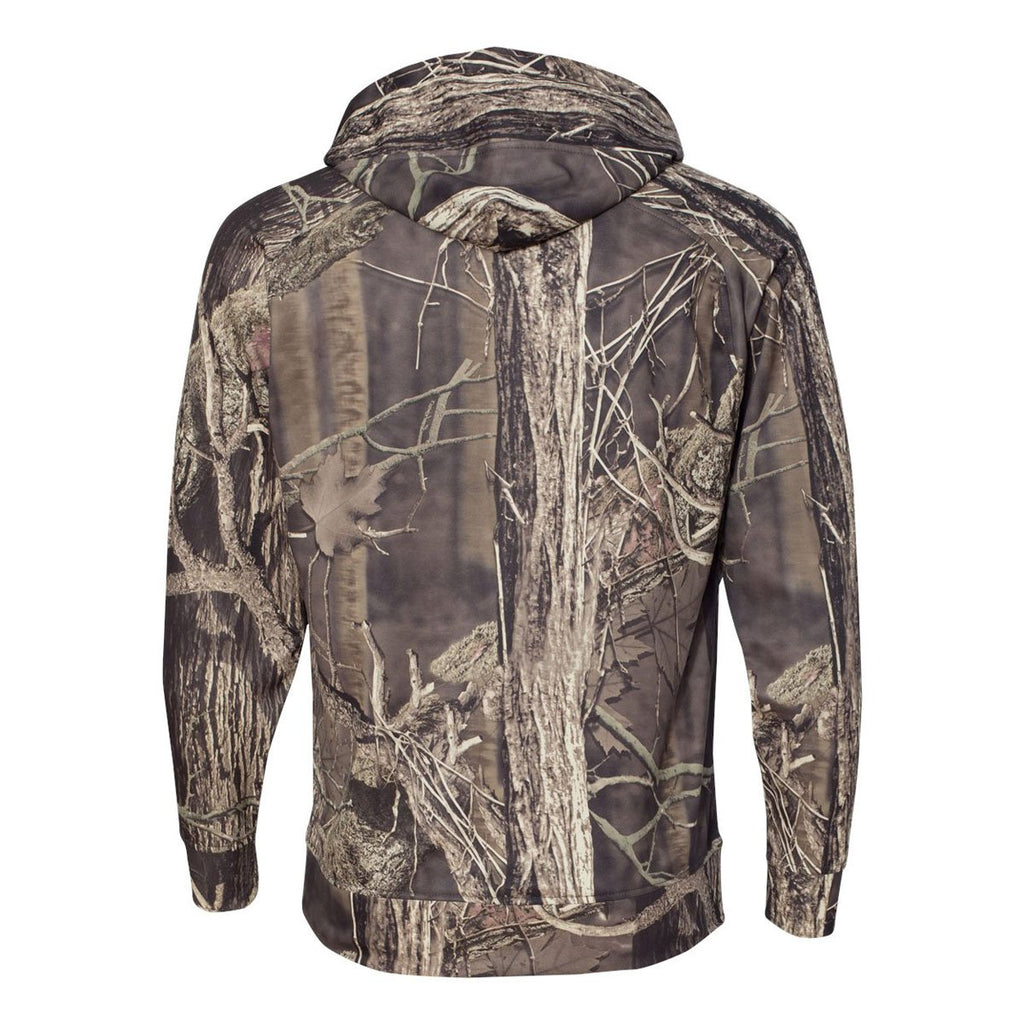 J. America Men's Outdoor Camo Volt Polyester Hooded Pullover Sweatshirt
