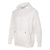 J. America Men's White Volt Polyester Hooded Pullover Sweatshirt
