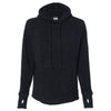 J. America Women's Black Teddy Fleece Pullover with Scuba Hood