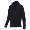 J. America Women's Black Teddy Fleece Pullover with Scuba Hood