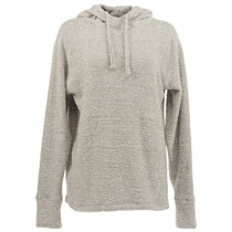 J. America Women's Smoke Heather Teddy Fleece Pullover with Scuba Hood