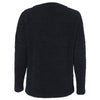 J. America Women's Black Teddy Fleece Crewneck Pullover