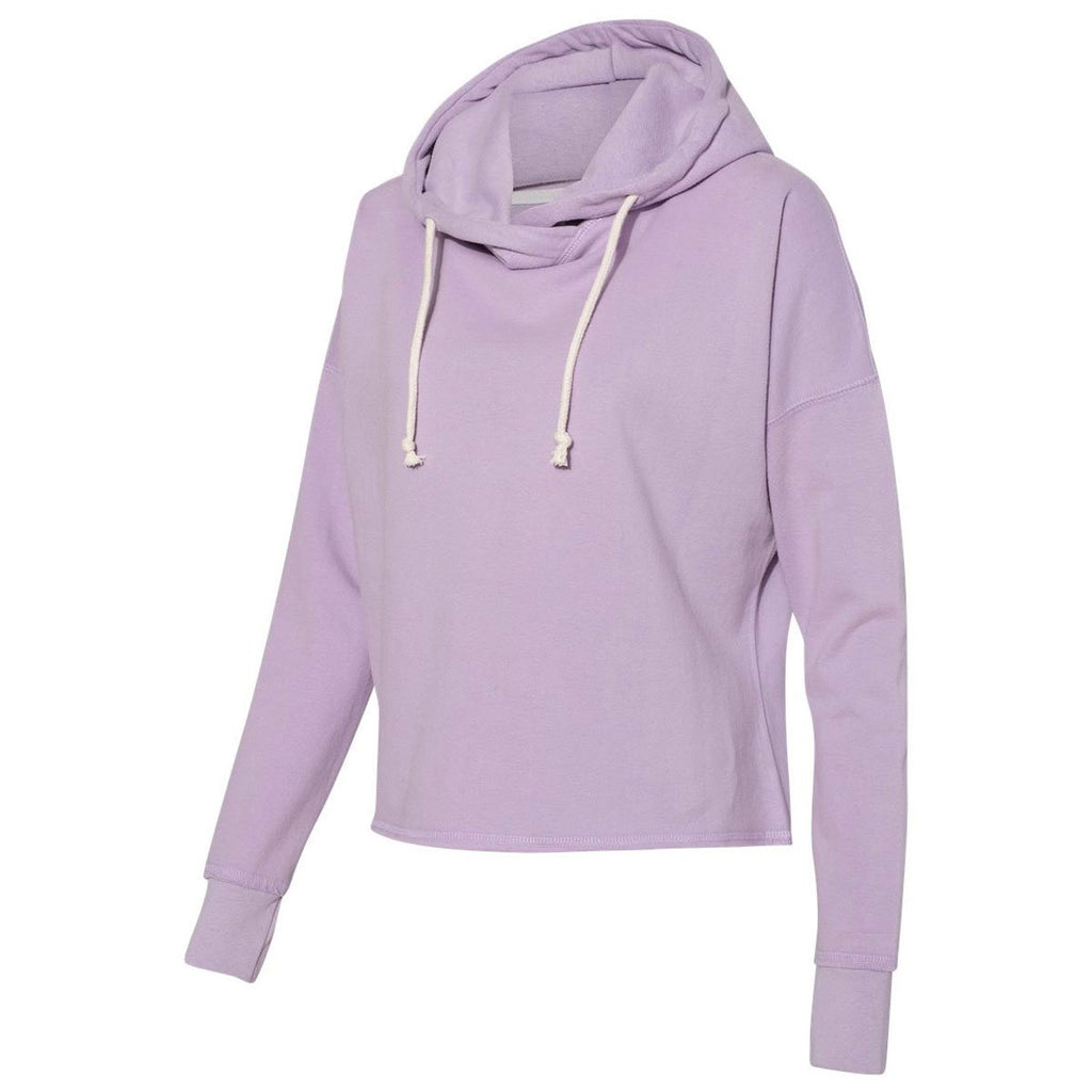 J. America Women's Wisteria Lounge Fleece Hi-Low Hooded Pullover