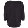 J. America Women's Black Lounge Fleece Dolman Crewneck Sweatshirt