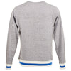 J. America Men's Pepper/Royal Peppered Fleece Crewneck Sweatshirt
