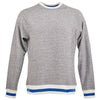 J. America Men's Pepper/Royal Peppered Fleece Crewneck Sweatshirt