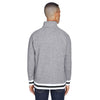 J. America Men's Pepper/Black Peppered Fleece 1/4 Zip Pullover