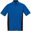 North End Men's True Royal Tall Fuse Colorblock Twill Shirt