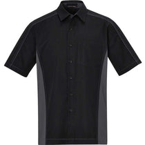 North End Men's Black Fuse Colorblock Twill Shirt