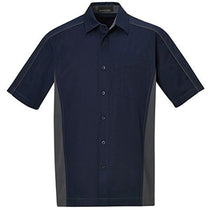 North End Men's Classic Navy Fuse Colorblock Twill Shirt