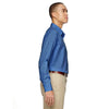 North End Men's Deep Blue Align Dobby Vertical Striped Shirt