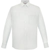 North End Men's White Align Dobby Vertical Striped Shirt