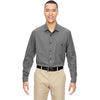 North End Men's Graphite Excursion Utility Two-Tone Performance Shirt