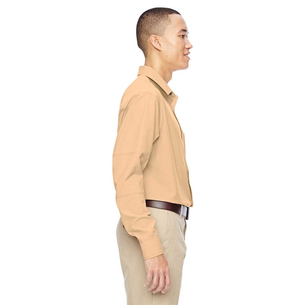 North End Men's Stone Excursion Utility Two-Tone Performance Shirt