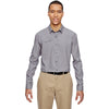 North End Men's Graphite Excursion F.B.C. Textured Performance Shirt