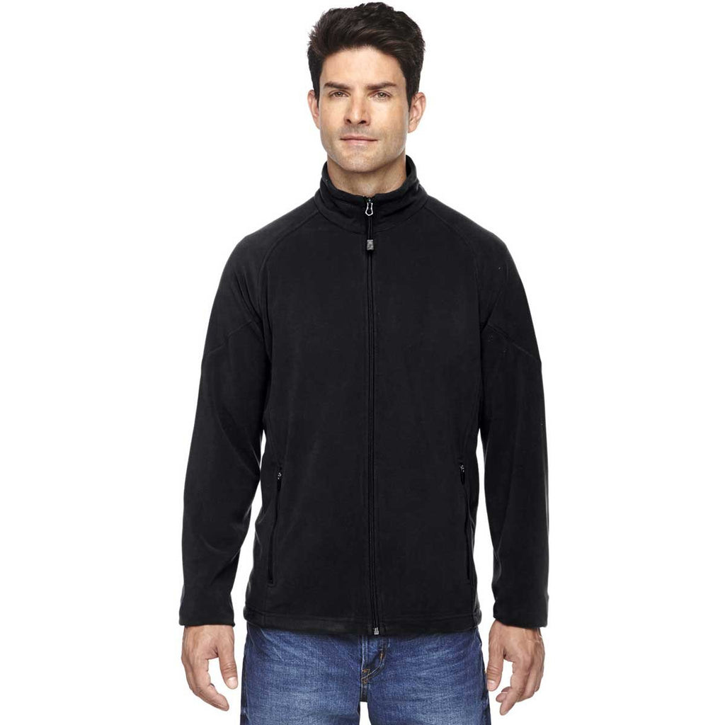 North End Men's Black Microfleece Unlined Jacket