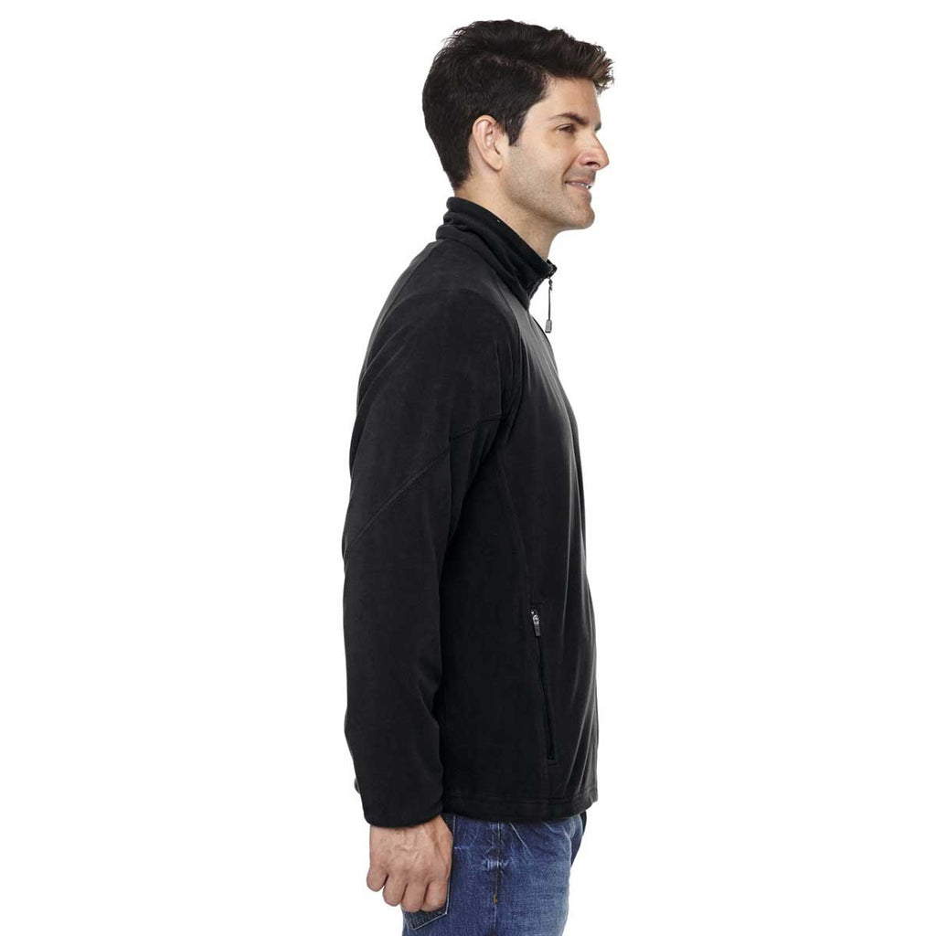 North End Men's Black Microfleece Unlined Jacket