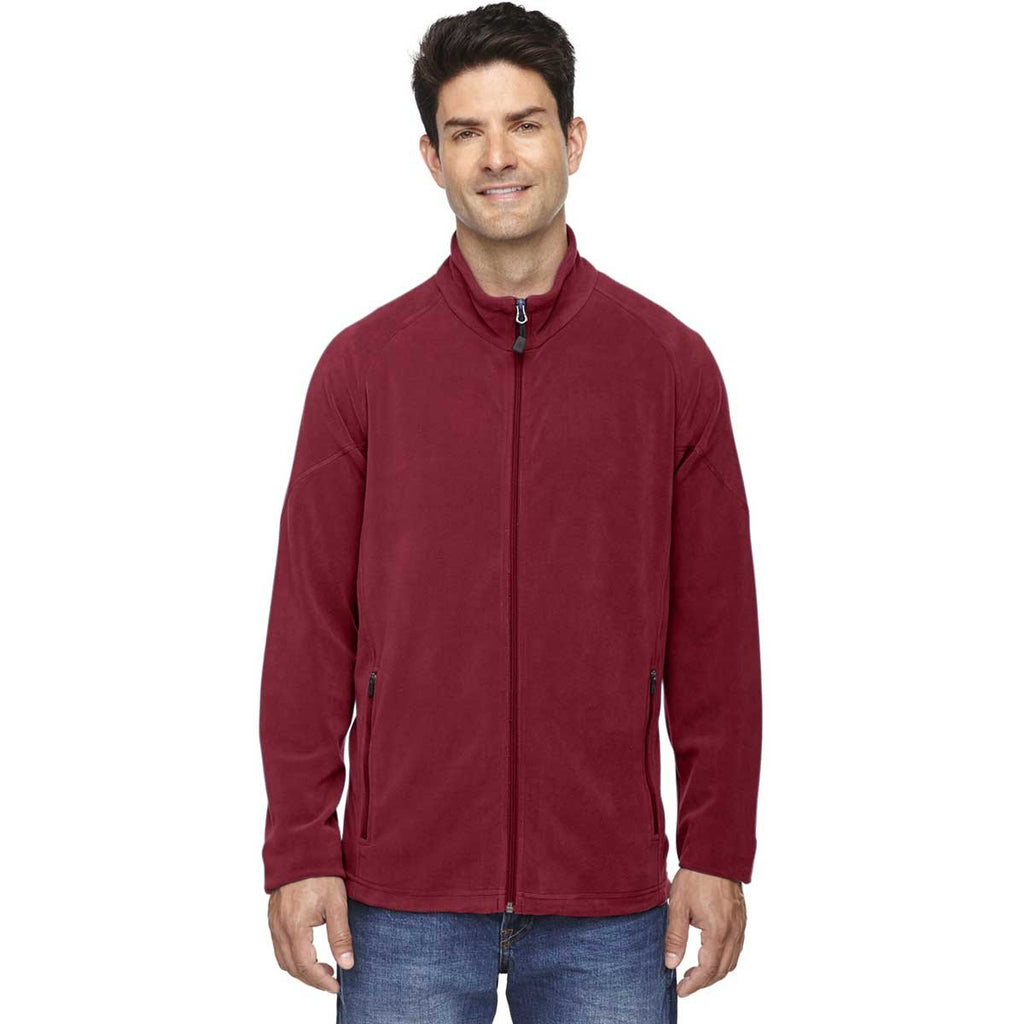 North End Men's Crimson Microfleece Unlined Jacket