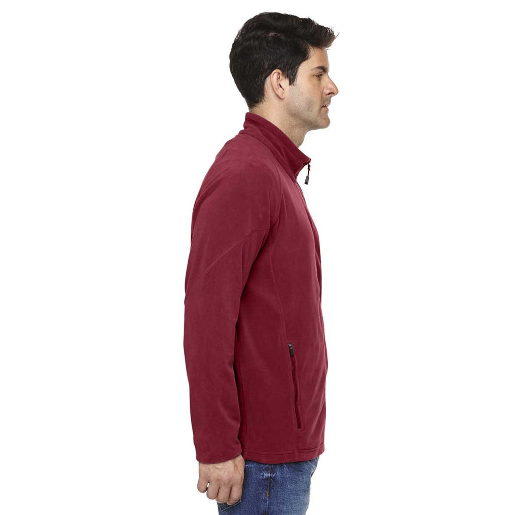 North End Men's Crimson Microfleece Unlined Jacket