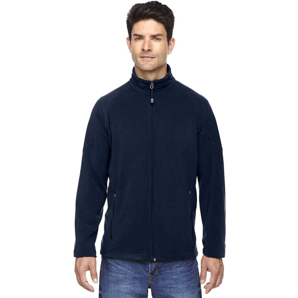 North End Men's Midnight Navy Microfleece Unlined Jacket