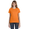 Anvil Women's Orange Lightweight T-Shirt