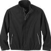 North End Men's Black Bomber Micro Twill Jacket