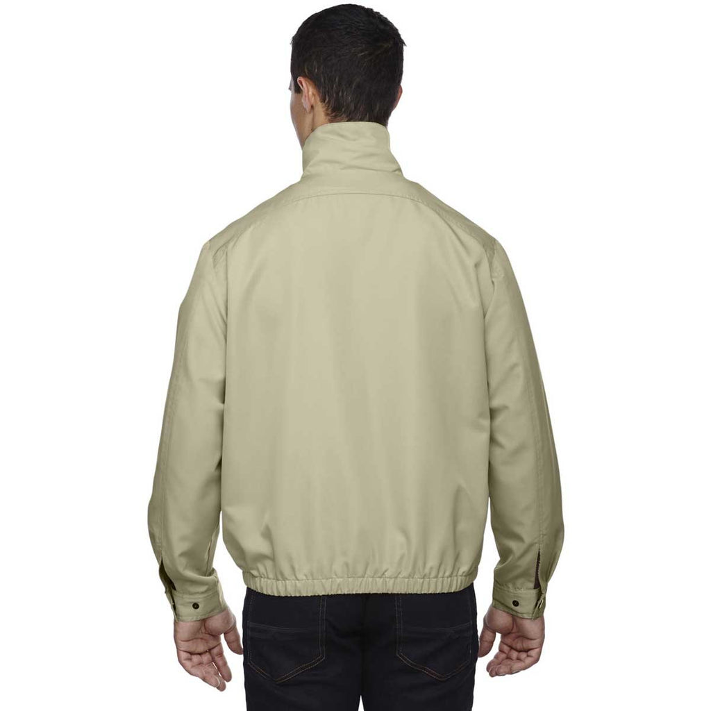 North End Men's Lime Stone Bomber Micro Twill Jacket