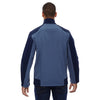 North End Men's Blue Ridge Compass Colorblock Three-Layer Fleece Bonded Jacket