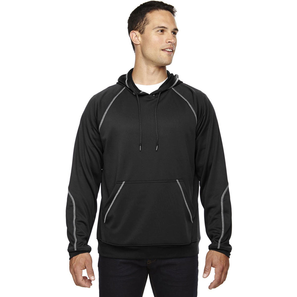 North End Men's Black Pivot Performance Fleece Hoodie