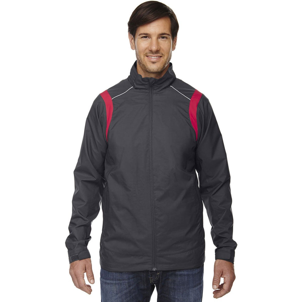 North End Men's Black Silk Lightweight Mini Ottoman Jacket