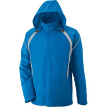 North End Men's Light Nautical Blue Sirius Lightweight Jacket with Embossed Print