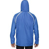 North End Men's Light Nautical Blue Sirius Lightweight Jacket with Embossed Print