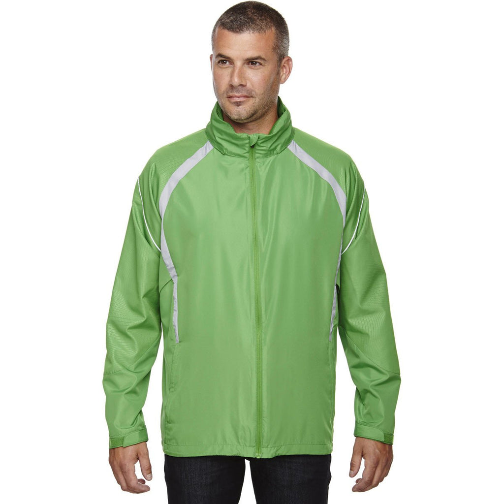North End Men's Valley Green Sirius Lightweight Jacket with Embossed Print