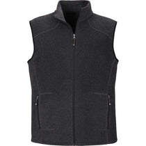 North End Men's Heather Charcoal Voyage Fleece Vest