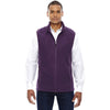 North End Men's Mulberry Purple Voyage Fleece Vest