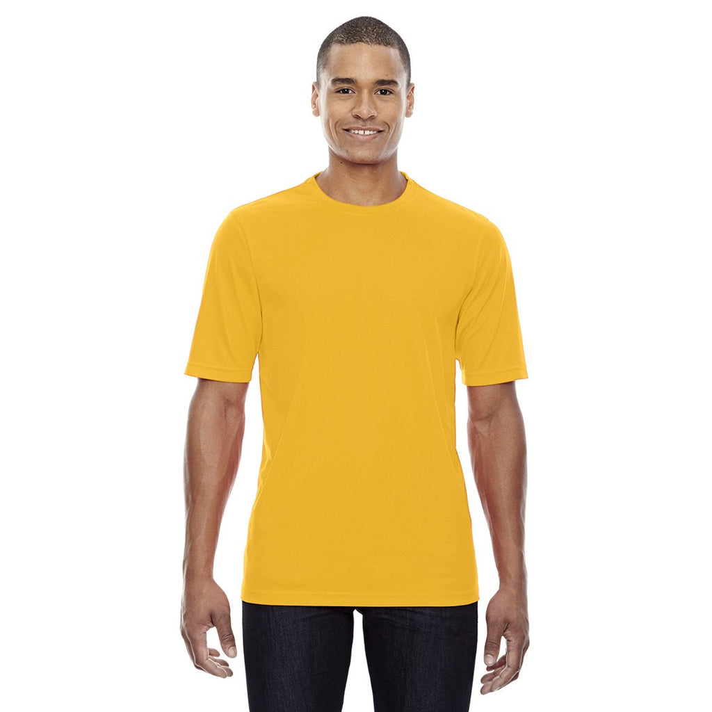 Core 365 Men's Campus Gold Pace Performance Pique Crewneck