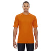 Core 365 Men's Campus Orange Pace Performance Pique Crewneck