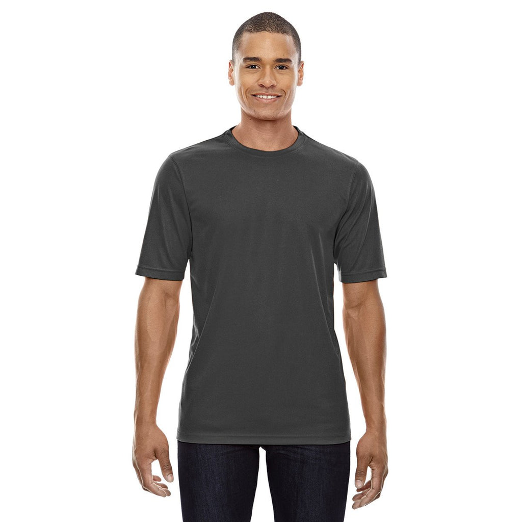 Core 365 Men's Carbon Pace Performance Pique Crewneck