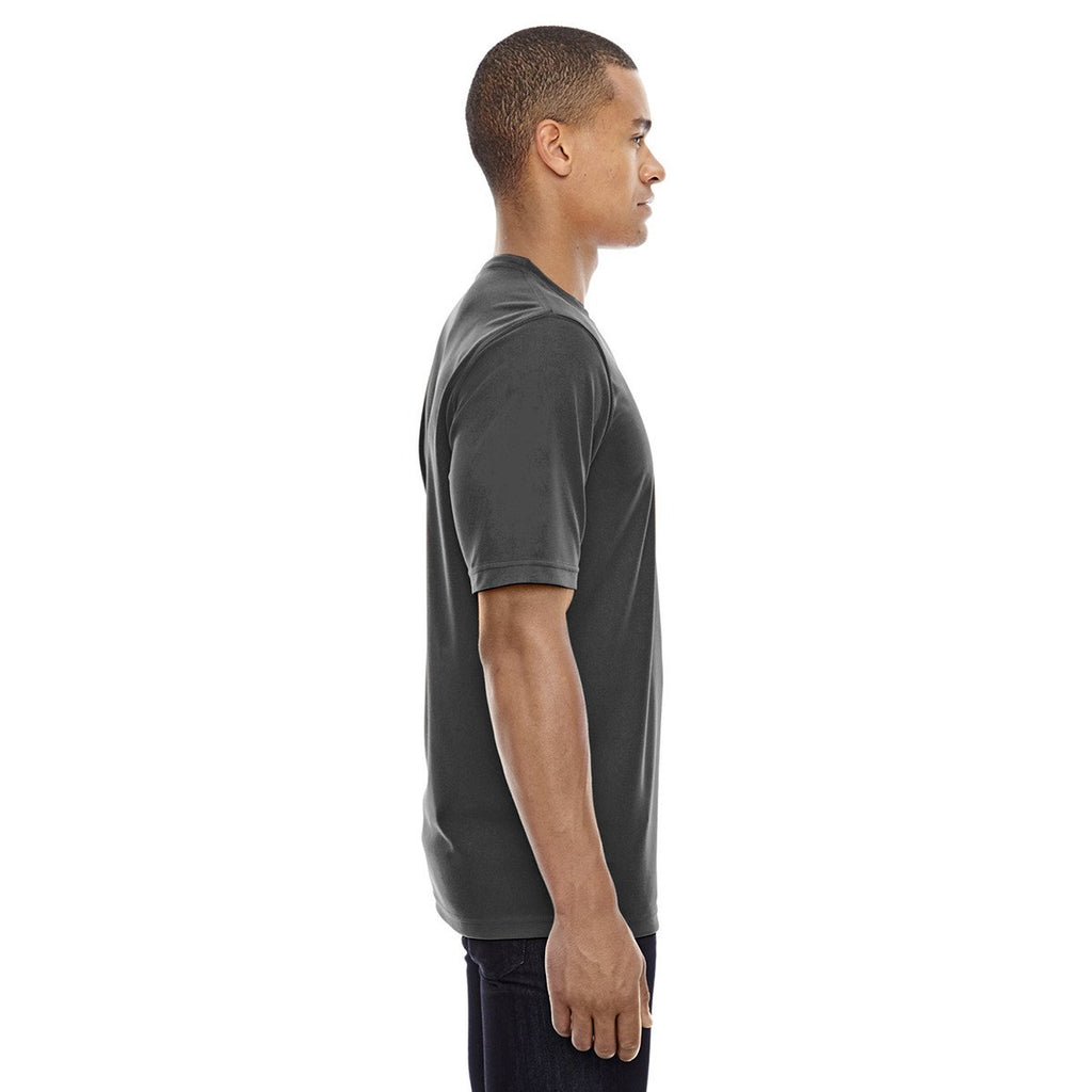 Core 365 Men's Carbon Pace Performance Pique Crewneck