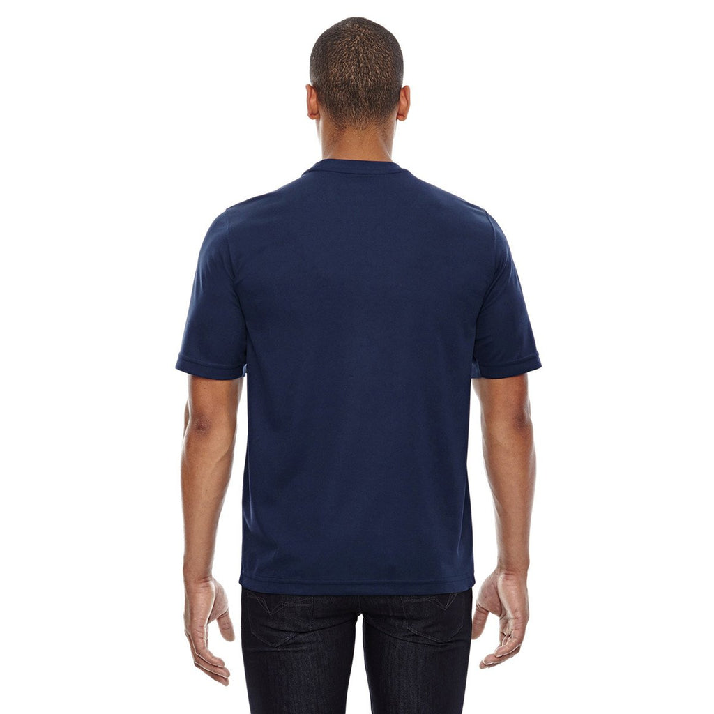 Core 365 Men's Classic Navy Pace Performance Pique Crewneck