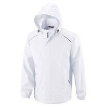 Core 365 Men's White Climate Seam-Sealed Lightweight Variegated Ripstop Jacket