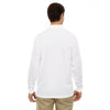 Core 365 Men's White Pinnacle Performance Long-Sleeve Pique Polo